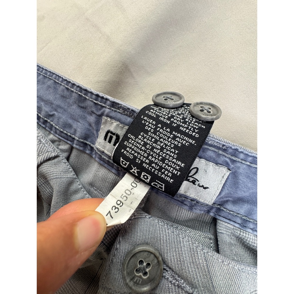 TravisMathew Grey Plaid Golf Shorts Mens 36 Performance Stretch Flat Front - Picture 7 of 13